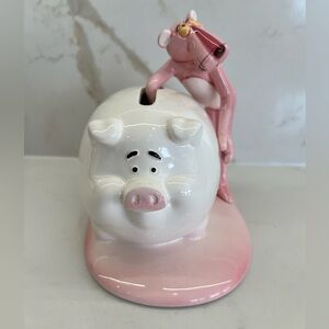 Rare Vintage Japan Pink Panther Piggy Bank The Pink Panther Collection 1981